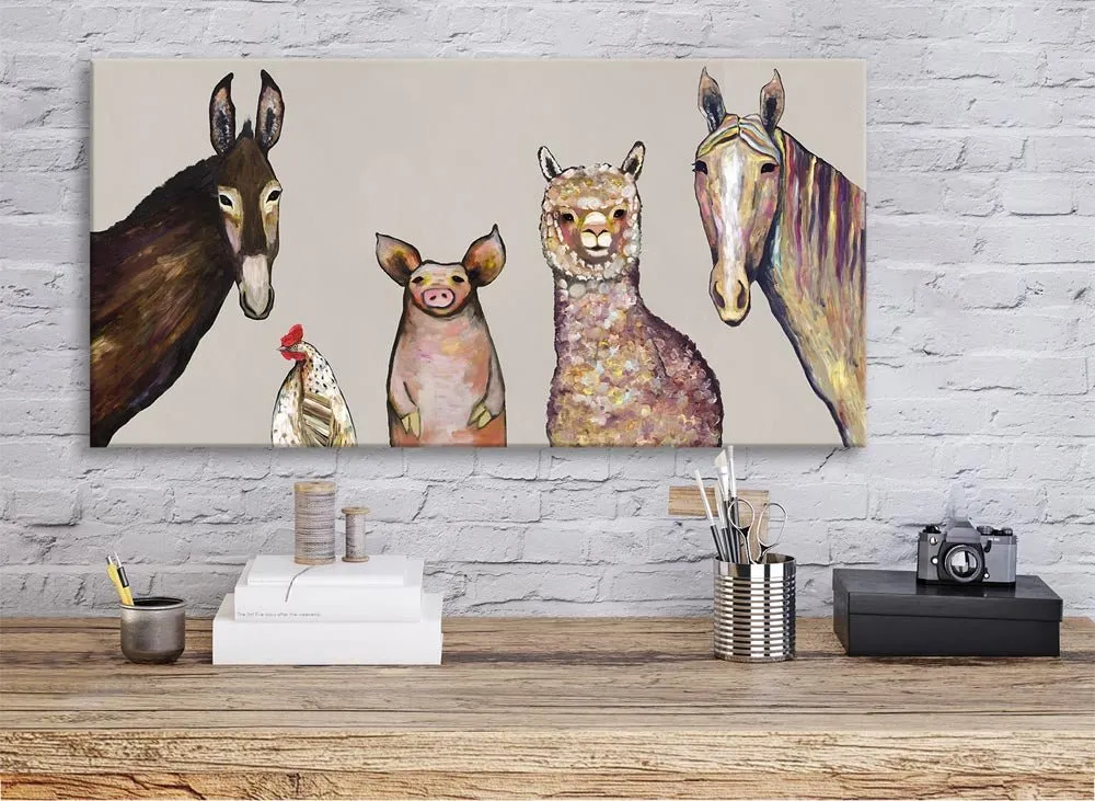 Alpaca And Pals Canvas Wall Art