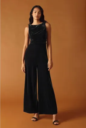 Black Velvet Jumpsuit