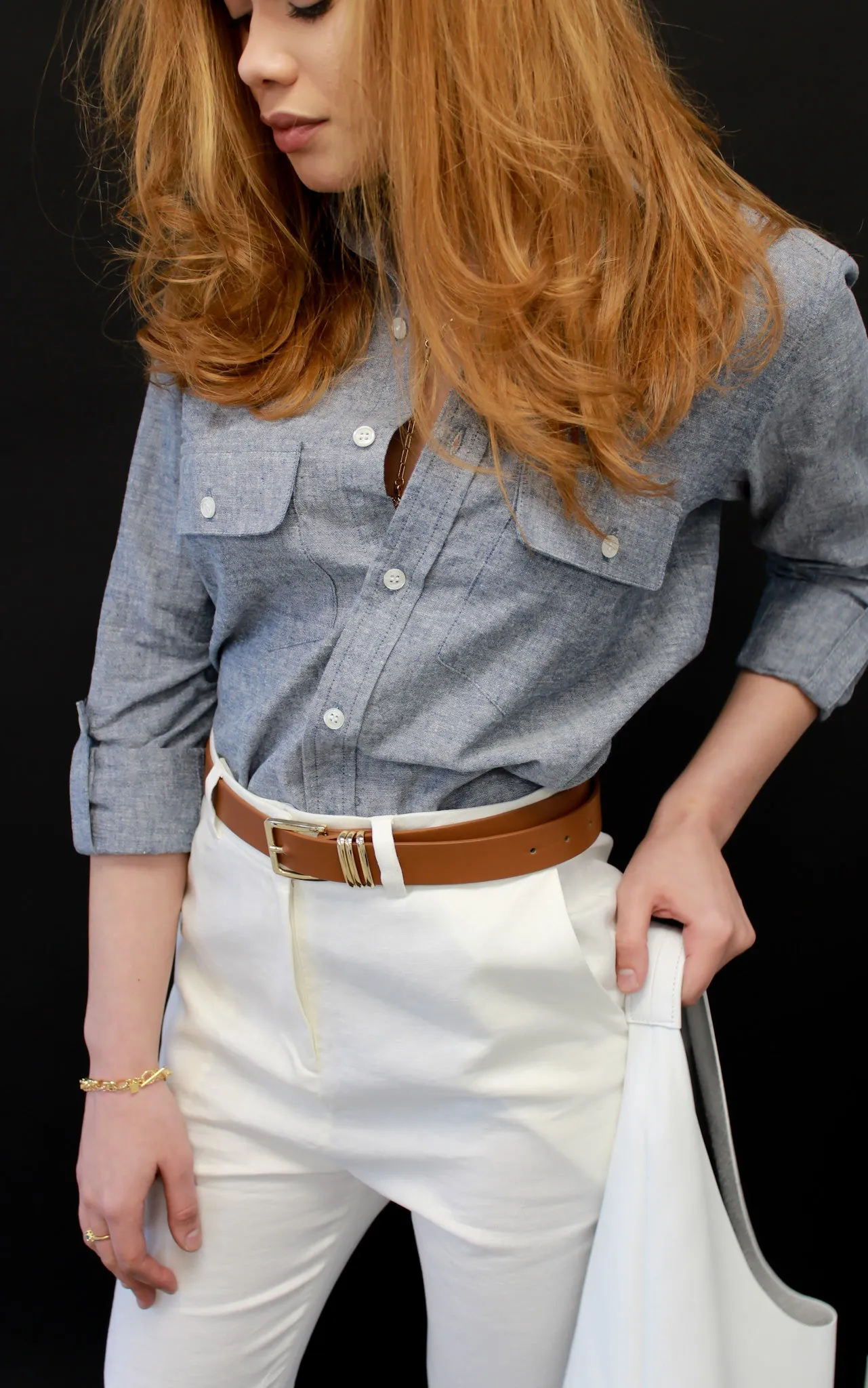 Hemp/Organic Cotton Chambray Shirt by Emily Phillips